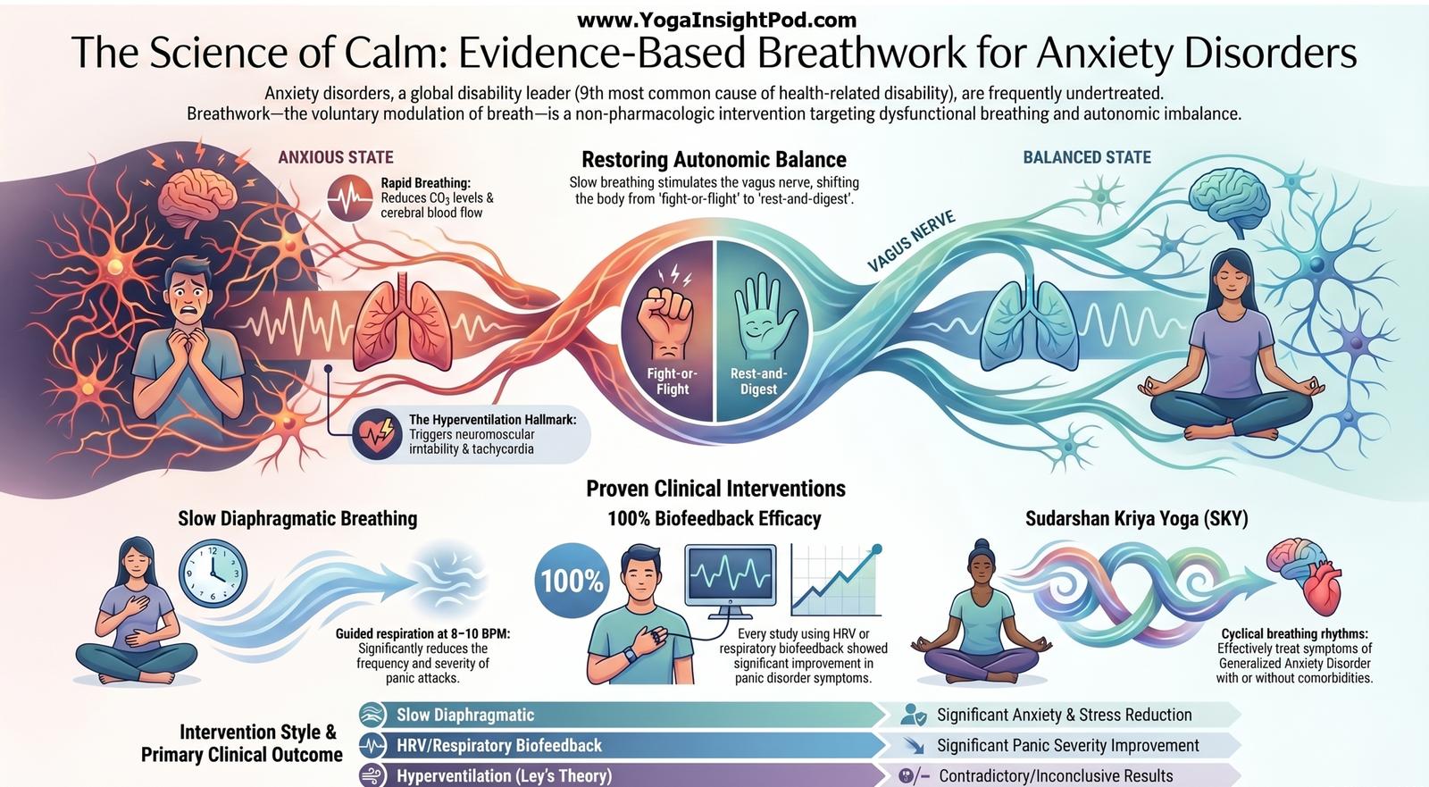 Breathwork for Anxiety Disorders: What 16 Clinical Studies Reveal About the Power of Breathing