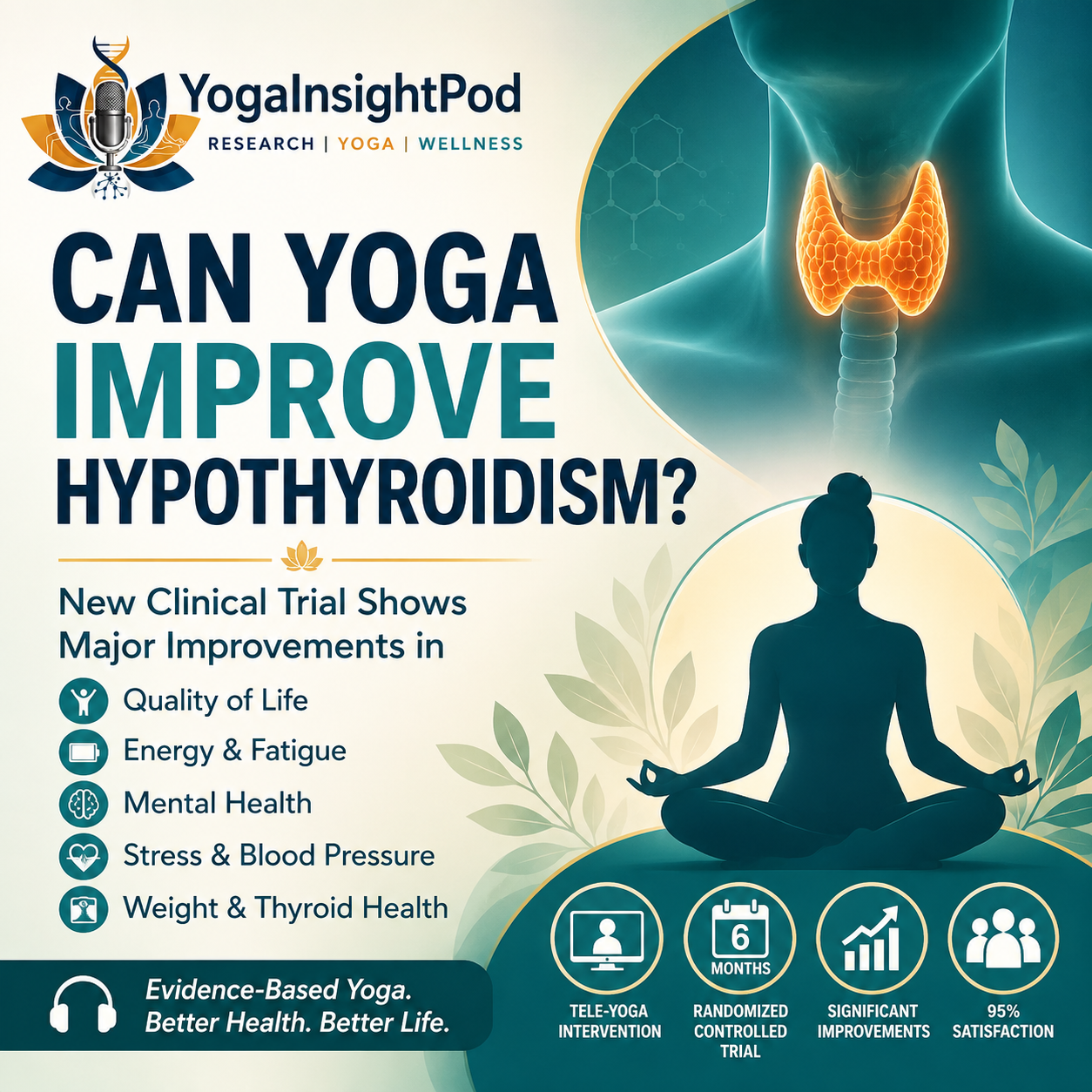 Can Yoga Improve Hypothyroidism? New Clinical Trial Reveals Major Benefits for Quality of Life, Stress & Fatigue